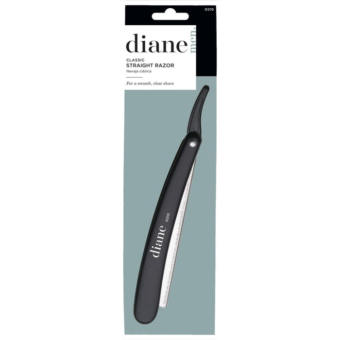 Diane D210 Black Straight Razor Plastic Handle - Single Razor New by Deal US