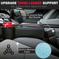 Upgrade Car Side Gap Filler Organizer Black with Cup Holder & Hooks by Deal US