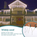 Queekay 100pcs Christmas Light Hooks Plastic Outdoor Clips Heavy Duty by Deal US