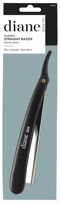 Diane D210 Black Straight Razor Plastic Handle - Single Razor New by Deal US