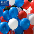 30PCS Red White Blue Latex Balloons 12IN 4th of July Party Decoration by Deal US