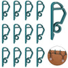 Queekay 100pcs Christmas Light Hooks Plastic Outdoor Clips Heavy Duty