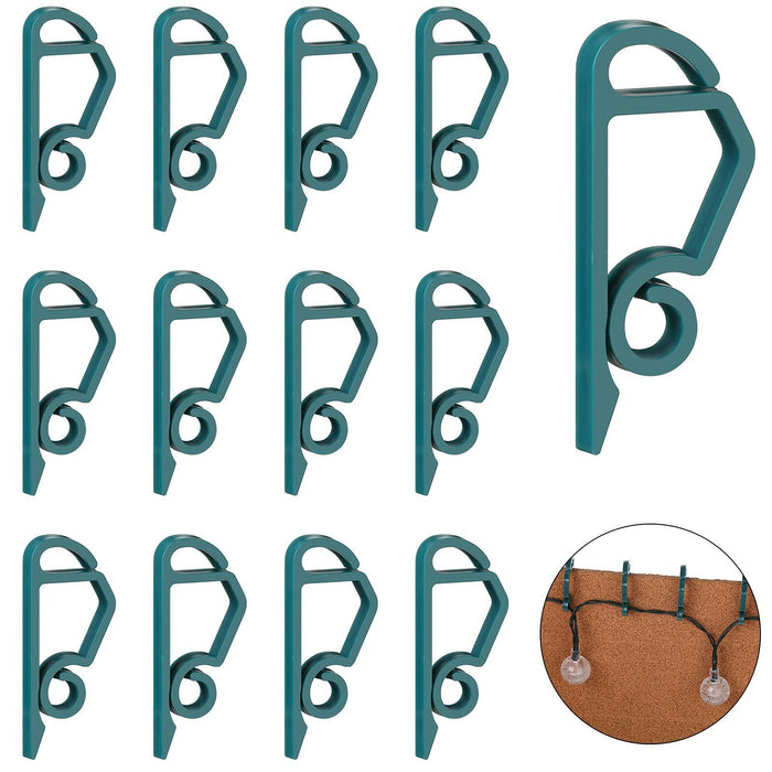 Queekay 100pcs Christmas Light Hooks Plastic Outdoor Clips Heavy Duty by Deal US