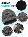 Warm Fleece Hat, Gloves & Scarf Set - Touchscreen Compatible, Unisex 3PCS by Deal US