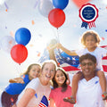 30PCS Red White Blue Latex Balloons 12IN 4th of July Party Decoration by Deal US