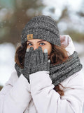 Warm Fleece Hat, Gloves & Scarf Set - Touchscreen Compatible, Unisex 3PCS by Deal US