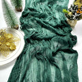 Booque Valley 3 Pack Green Cheesecloth Christmas Table Runner 35x120in Boho by Deal US