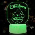3D Illusion Lamp Xmas Night Light USB Touch Control 7 Colors Style 2 Xmas Gift by Deal US
