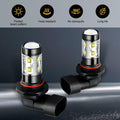 dawfall 2-Pack H10 50W 6000K White Fog Lamp Bulbs Waterproof Universal by Deal US
