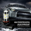 dawfall 2-Pack H10 50W 6000K White Fog Lamp Bulbs Waterproof Universal by Deal US