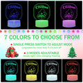 3D Illusion Lamp Xmas Night Light USB Touch Control 7 Colors Style 2 Xmas Gift by Deal US