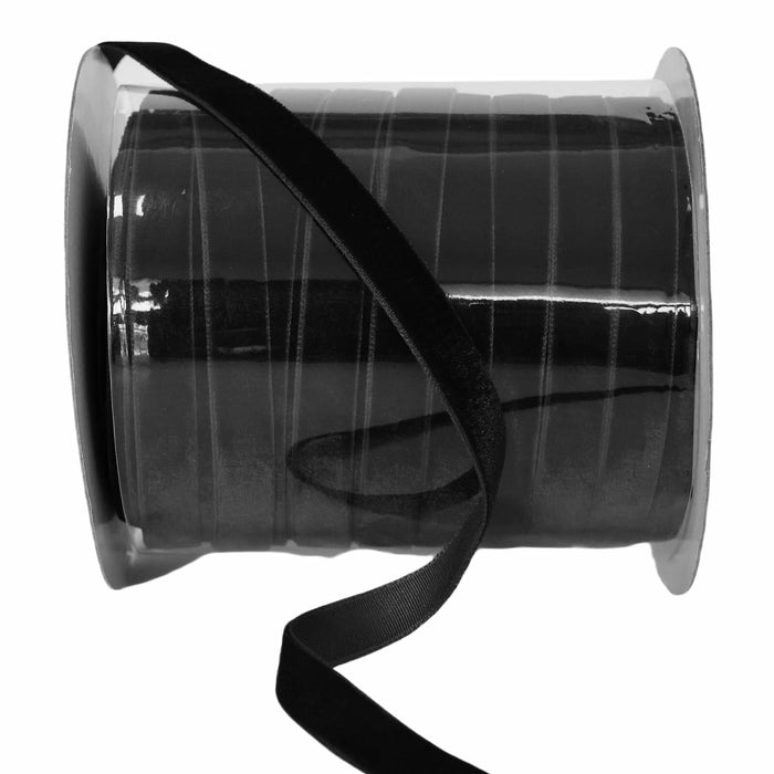 Abbaoww Black Velvet Ribbon 5/8 Inch Single Face 50 Yards Gift Wrapping by Deal US