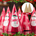 Zhanmai 3 Pc Paper Mache Cones 5.9x2.75in Cardboard Craft DIY Ornament by Deal US