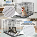 YeeBeny Dog Crate Pan Cover Reversible Quilted Fleece 29.92x18.89in by Deal US
