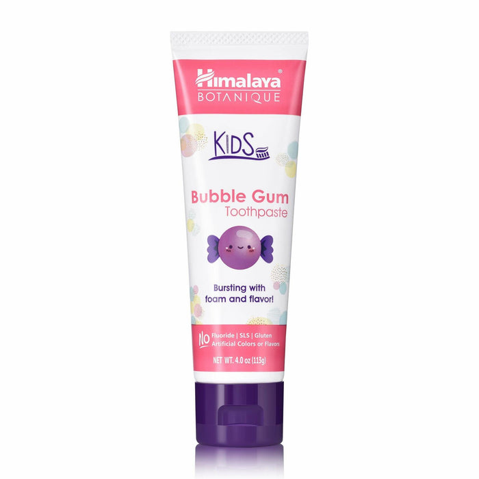 Himalaya Botanique Kids Toothpaste Herbal Bubble Gum Flavor Fluoride-Free 4oz by Deal US