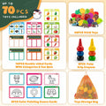 UNEEDE 3-in-1 STEM Sorting Toys Montessori Educational Game 70pcs New by Deal US