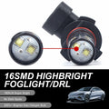 dawfall 2-Pack H10 50W 6000K White Fog Lamp Bulbs Waterproof Universal by Deal US