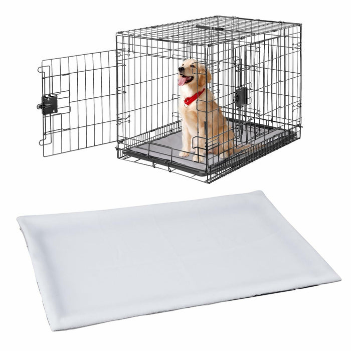 YeeBeny Dog Crate Pan Cover Reversible Quilted Fleece 29.92x18.89in by Deal US