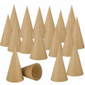 Zhanmai 3 Pc Paper Mache Cones 5.9x2.75in Cardboard Craft DIY Ornament by Deal US