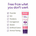 Himalaya Botanique Kids Toothpaste Herbal Bubble Gum Flavor Fluoride-Free 4oz by Deal US