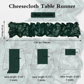 Booque Valley 3 Pack Green Cheesecloth Christmas Table Runner 35x120in Boho by Deal US