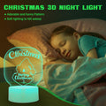 3D Illusion Lamp Xmas Night Light USB Touch Control 7 Colors Style 2 Xmas Gift by Deal US