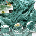 Booque Valley 3 Pack Green Cheesecloth Christmas Table Runner 35x120in Boho by Deal US