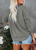 SHEWIN Womens Sweatshirt Lightweight Loose Fit Crewneck Long Sleeve M Gray by Deal US