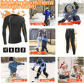 Muzikin Kids Thermal Underwear Set Fleece-Lined Black Size M Moisture-Wicking by Deal US