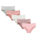 Donella Teen Girls Cotton Bikini Panties 5 Pack Black Mid Waist Size 14-15 by Deal US