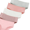 Donella Teen Girls Cotton Bikini Panties 5 Pack Black Mid Waist Size 14-15 by Deal US