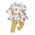 Aimaopao Toddler Girls Red Floral Tunic Top & Pants Set Size 6T by Deal US