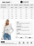 EVALESS Womens White Ribbed Knit Slim Fit Crewneck Sweater Medium by Deal US