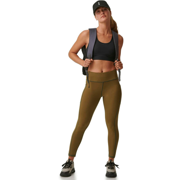 BASS OUTDOOR Women's Easy-Care Leggings with Thigh Pockets Military XS New by Deal US
