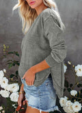 SHEWIN Womens Sweatshirt Lightweight Loose Fit Crewneck Long Sleeve M Gray by Deal US