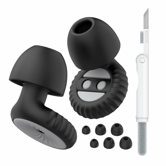 Reusable Ear Plugs 24dB Noise Reduction with Cleaning Pen for Sleep Travel by Deal US