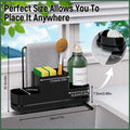 FUNKYLEE Kitchen Sink Sponge Holder Caddy with Brush Holder & Soap Dispenser by Deal US