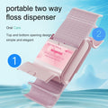 LIAMOSS Twin-Line Dental Flossers 104 Count Pink Shred Resistant Picks by Deal US