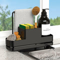 FUNKYLEE Kitchen Sink Sponge Holder Caddy with Brush Holder & Soap Dispenser by Deal US