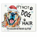 APJYM Golden Retriever Christmas Wall Art 10x8 Unframed Holiday Decor by Deal US