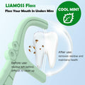 LIAMOSS Twin-Line Dental Flossers 104 Count Pink Shred Resistant Picks by Deal US