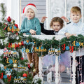 Gerrii 18pcs Christmas Ornaments Wooden Words Colorful Bulk New Crafts by Deal US