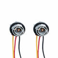 fasebeek 2-Pack 1157 Socket Harness Adapter Gray Universal Car Truck Van by Deal US