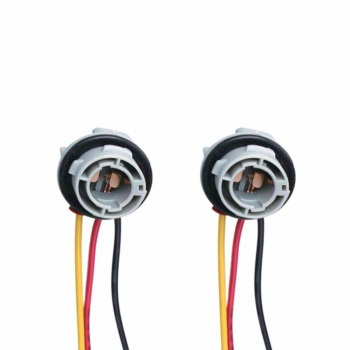 fasebeek 2-Pack 1157 Socket Harness Adapter Gray Universal Car Truck Van by Deal US