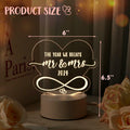 Percozzi Night Light LED Mr and Mrs Wedding Gift 2024 Couples Decor by Deal US