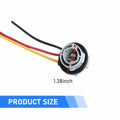 fasebeek 2-Pack 1157 Socket Harness Adapter Gray Universal Car Truck Van by Deal US