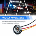 fasebeek 2-Pack 1157 Socket Harness Adapter Gray Universal Car Truck Van by Deal US