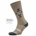 FootZen by Balega Argyle Crew Socks Men's Mink Medium 1-Pair Fashion by Deal US