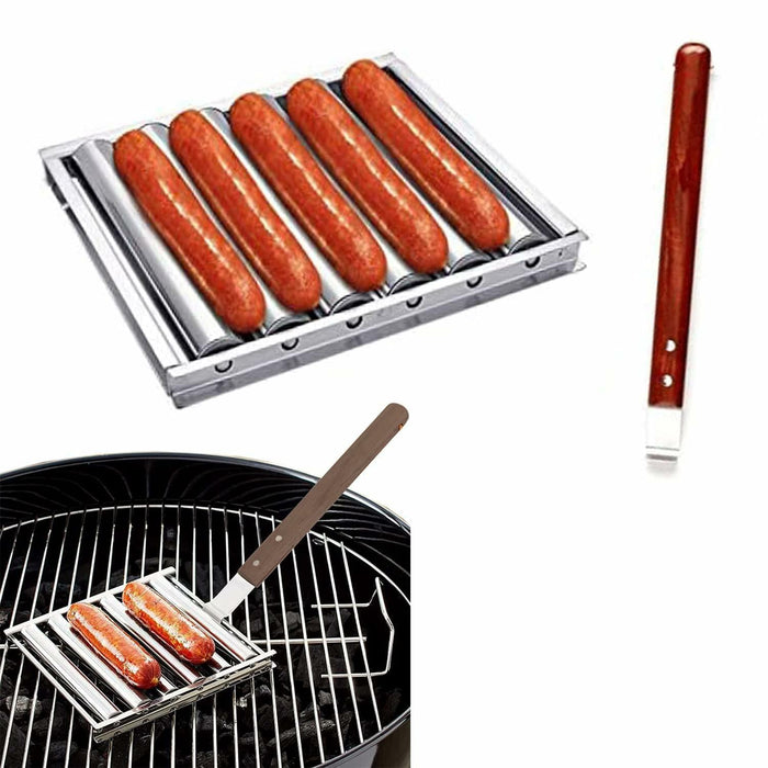 KUZEOLON Hot Dog Roller Machine 9999111 for Evenly Cooked Hot Dogs by Deal US