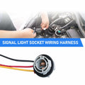 fasebeek 2-Pack 1157 Socket Harness Adapter Gray Universal Car Truck Van by Deal US